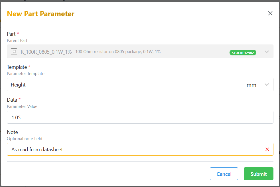 Create_Parameter_Form