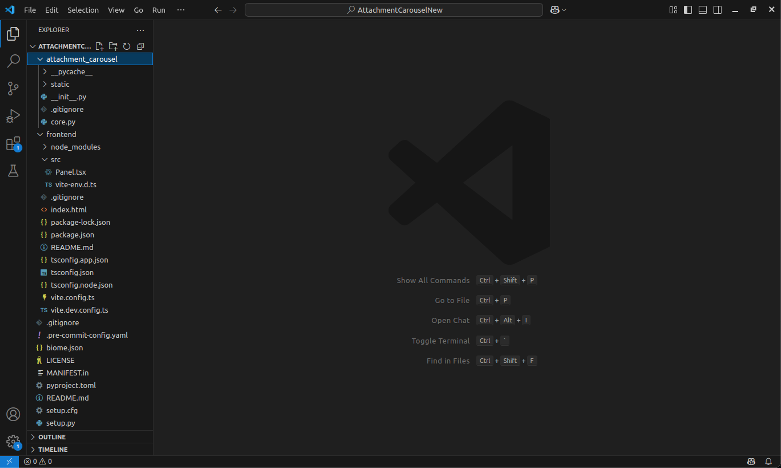 VS Code screenshot VS Code screenshot
